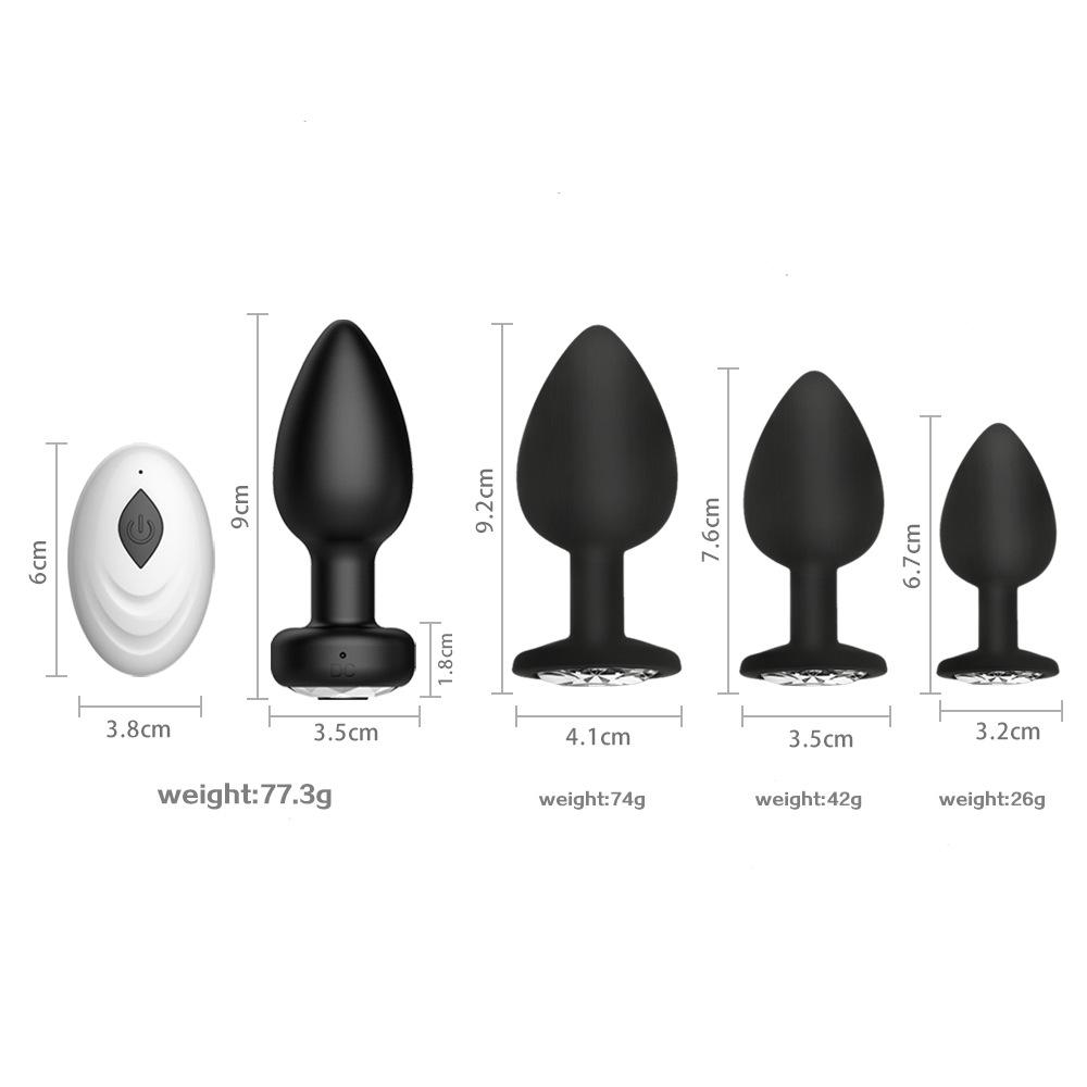 10 Modes Anal Plug Vibrator Wireless Remote Control Butt Anal Plug Female Massager Masturbator Adult Sex Toys For Women Men Gay