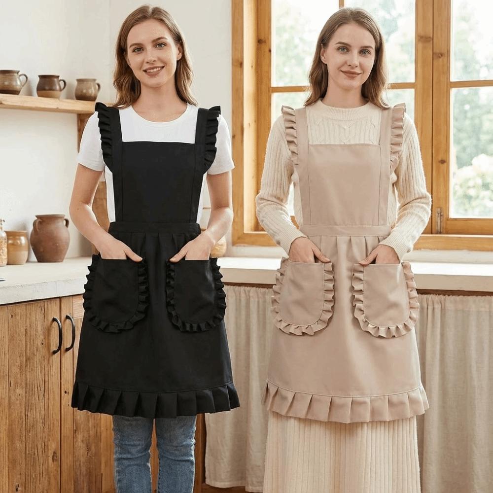 Stain-proof Korean Style Apron Cute Waiter Sleeveless Apron Catering Work Clothes Kitchen