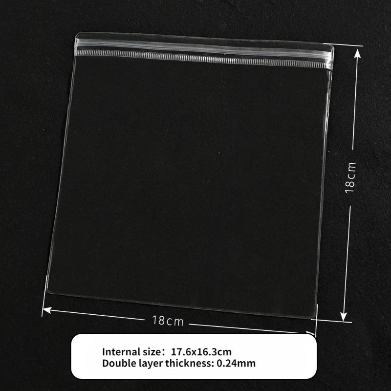 100pcs PVC Self Sealing Bag Thicken Highly Transparent and Scratch Resistant Plastic Pouchs Jewelry Brooch Bracelet Storage Packaging Pockets