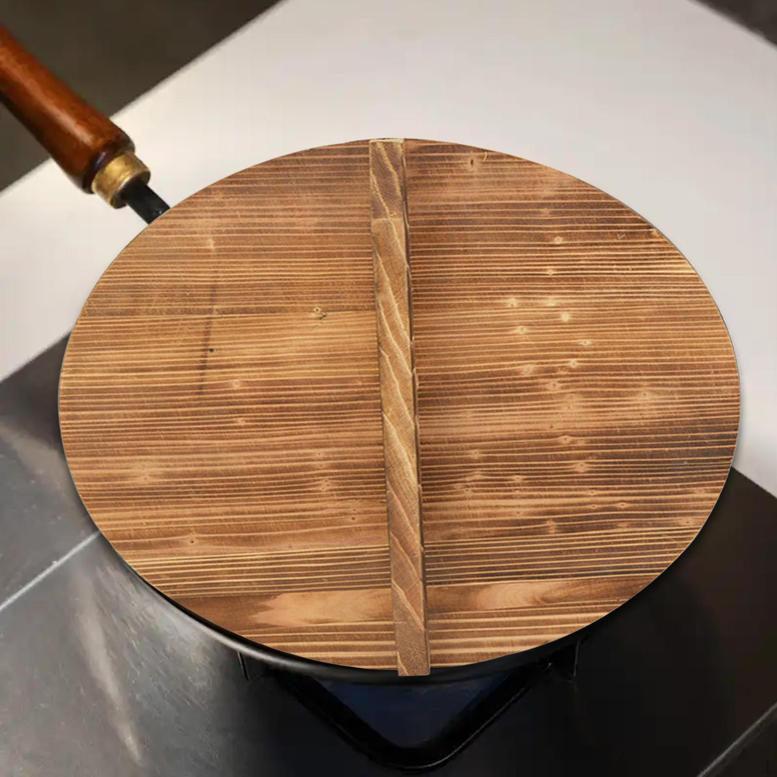 Термостойкая и защищающая от ожогов деревянная крышка 35.6cm