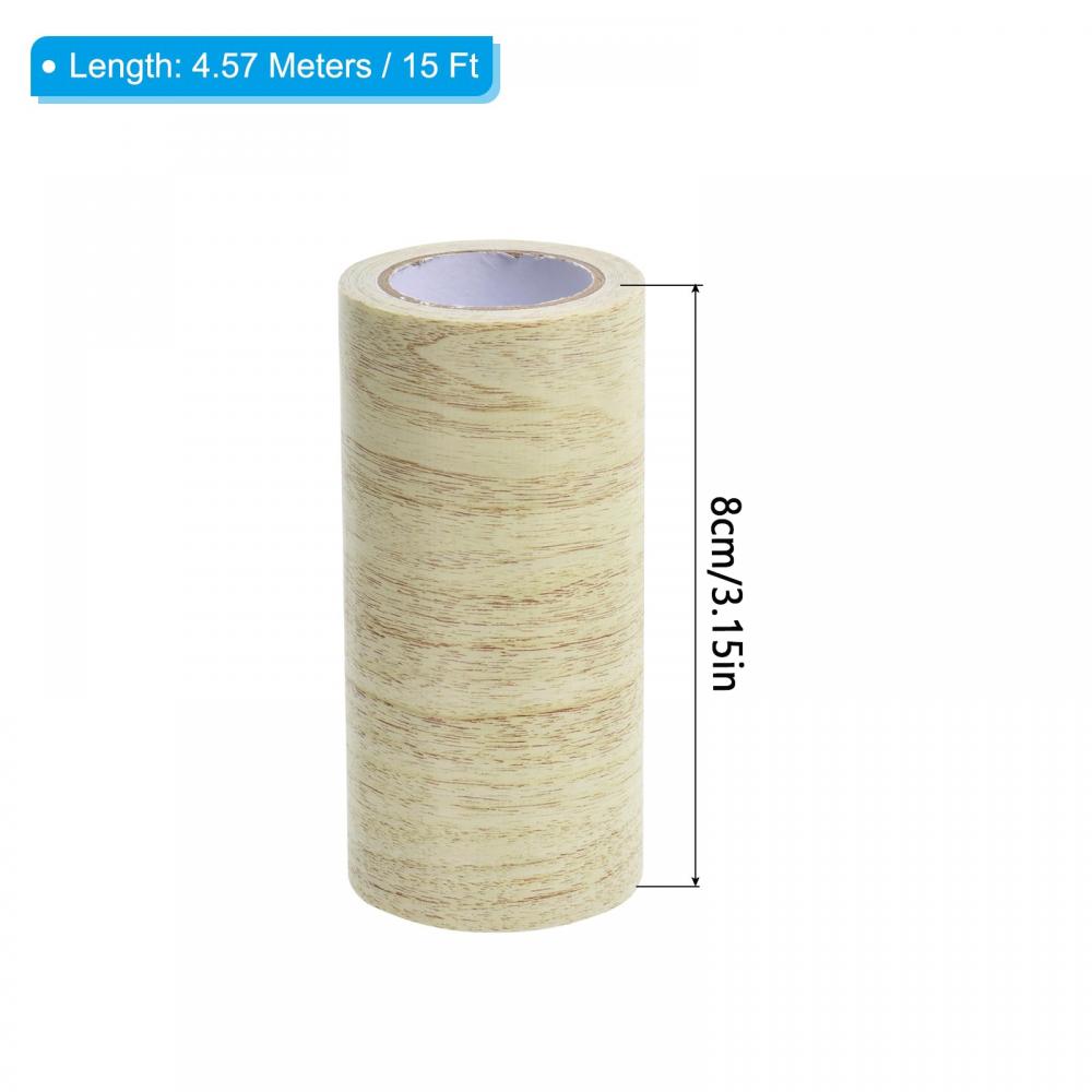 

1 рулон 8 см/4,57 м Реалистичная клейкая лента с текстурой дерева для ремонта пола, мебели, плинтусов, наклеек для дома. Рисунок может отличаться. 8cmx4.57m Light grey