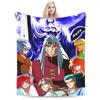 Super Sonico  Flannel Blanket Winter  Warm Throw Blanket for Boy Girl Bedroom Graphic Bedspread Sofa Bed Cover