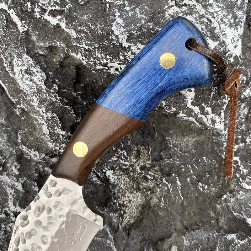 Stainless Steel Kitchen Knives Meat Cleaver Forged Boning Knife Barbecue Fishing Butcher Knife with Sheath