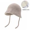 Autumn and winter knitted hat women's face small ear protector wool hat lace-up versatile windproof warm ear protector pullover hat