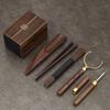 Ebony Wood Tea Ceremony Six Gentlemen Set