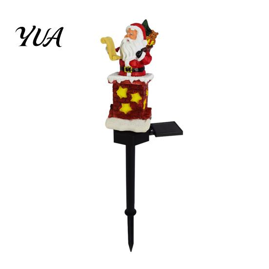 Waterproof Landscape Lighting Solar Garden Stake Light, Christmas Outdoor LED Lamp with Warm Powered Decor Glow, Decorative for Lawn Patio