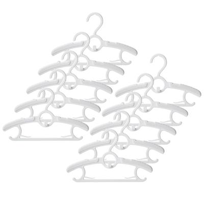 RONNOS Baby Set of Adjustable Width for Extended Connects Vertically for Convenient Easy To Hang Hangers with Hooks and Fixing Children's Hangers,