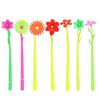 2PCS Cute Plant Flowers Soft Silicone Gel Pen for Writing Office School Supplies Signing Pen