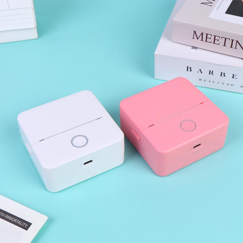 Mini Sticker Printer,Inkless Thermal Printer, Pocket Bluetooth Printer For Halloween Christmas Gift For Photo Memo Impressora
