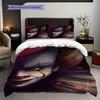 Scary Clown Knife Threepiece Set 1 Duvet Cover 2 Pillowcase Without Core Christmas Birthday Gift Soft And Comfortable