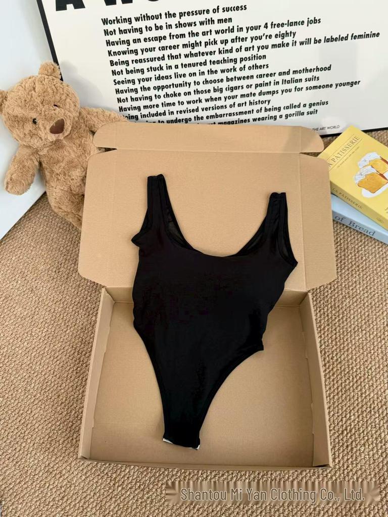 940 Sweet & Spicy Cotton Backless Bodysuit: Women's Sexy Criss-Cross Sleeveless Top with Spaghetti Straps