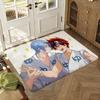 Anime Cool Boy Sk8 The Infinity Floor Mat Soft Thickened Absorbent Non-Slip Bedroom Living Room Door Mat Home Decor Flannel Rugs