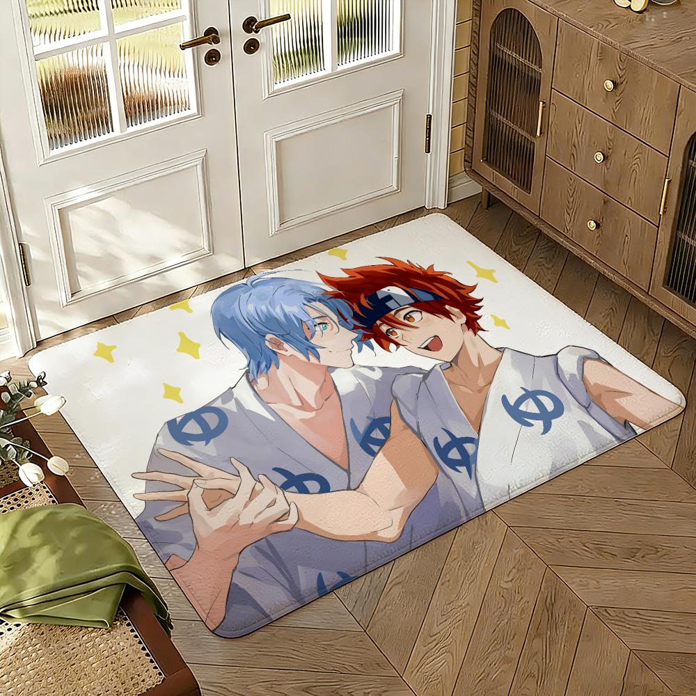 Anime Cool Boy Sk8 The Infinity Floor Mat Soft Thickened Absorbent Non-Slip Bedroom Living Room Door Mat Home Decor Flannel Rugs