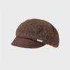 Women's Thick Wool Knitted Beret Autumn Winter Solid Color Stitching Cap