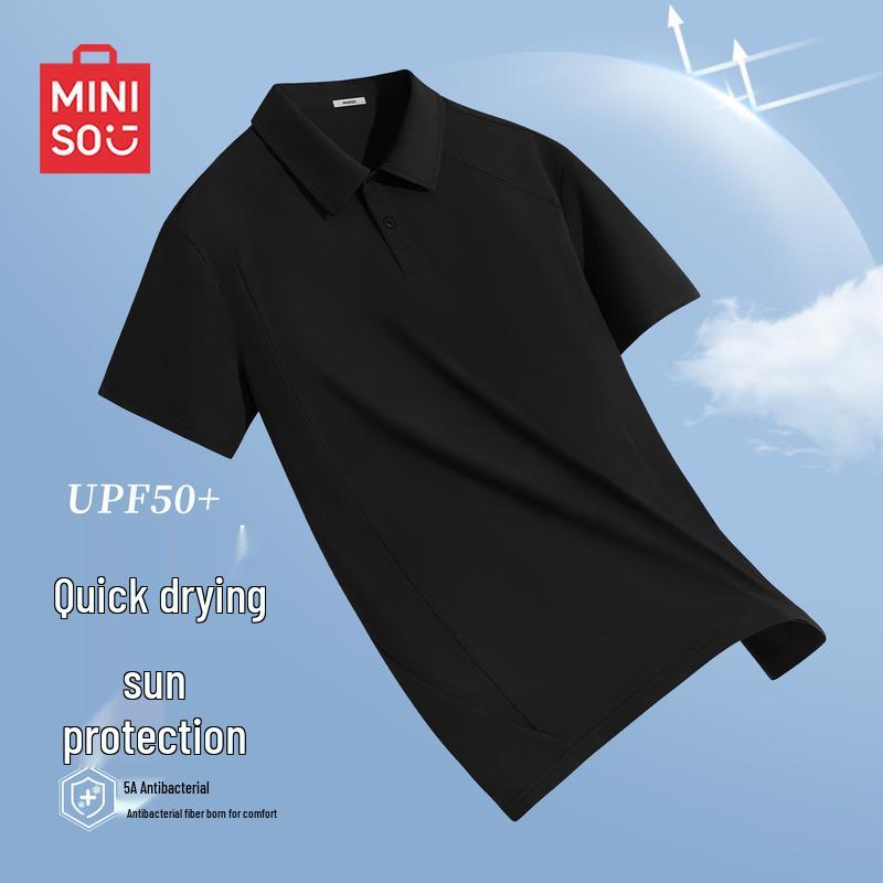 MINISO Men s Quick-Dry Breathable Polo Shirt M