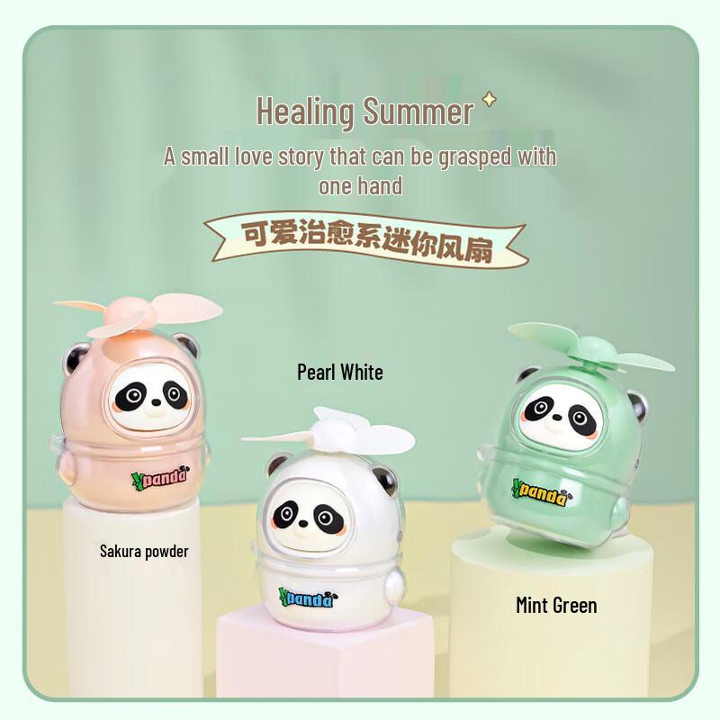 Cute Panda USB Rechargeable Portable Neck Fan
