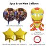 Marvel Avengers Series Game Iron Man Spider-Man Aluminum Film Balloon Suit Party Decoration