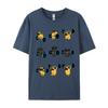 2024 New T Shirt Lifting Pugs Vintage Tshirt Unisex Cotton Tshirts Anime Printed Tee Shirts Oversized T Shirt Unisex