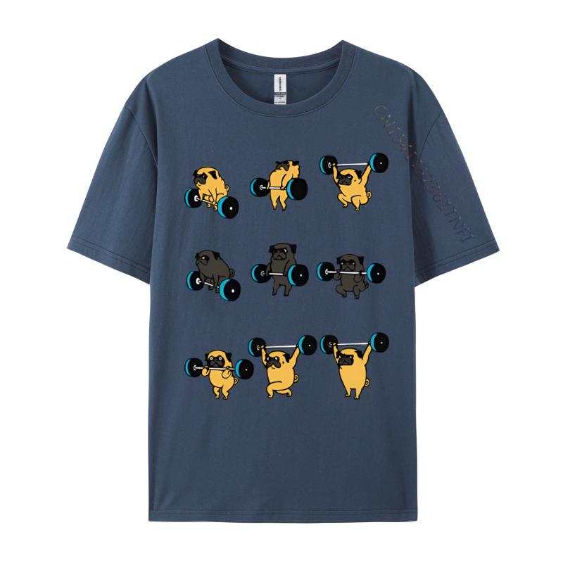 2024 New T Shirt Lifting Pugs Vintage Tshirt Unisex Cotton Tshirts Anime Printed Tee Shirts Oversized T Shirt Unisex