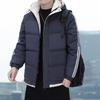 Coat Men's New Winter Casual Cotton-padded Jacket Men's Youth Fashion Brand Short Thick Warm Cotton-padded Jacket Hooded