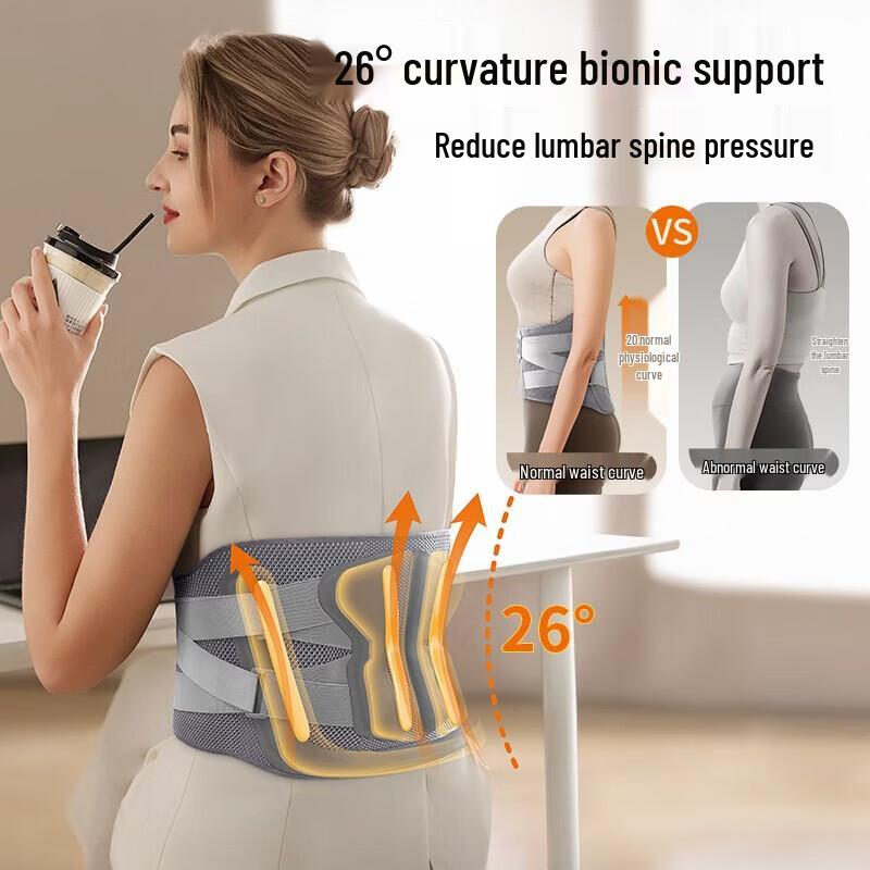 AUX Heated Waist Massager with 4-Zone Vibration CN Plug (adapter Included)