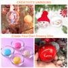 5/6/10/12pcs Clear Plastic Fillable Ornaments Clear Acrylic Ornaments Hanging Balls with164ft Wire DIY Christmas Ornament Decor