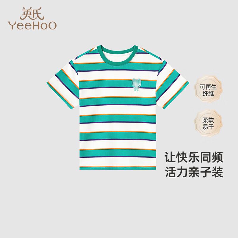 YEEHOO Parent-Child Quick-Dry Casual Sports Striped T-Shirt