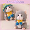 Authentic Golden Hamster Plush Toy Adorable Fat Hamster Doll For Birthday Gift