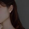Korean Romantic Cherry Blossoms Flower Tassel Earring For Women Sweet Pink Tulip Opal Pearl Zircon Earring Trend Wedding Jewelry