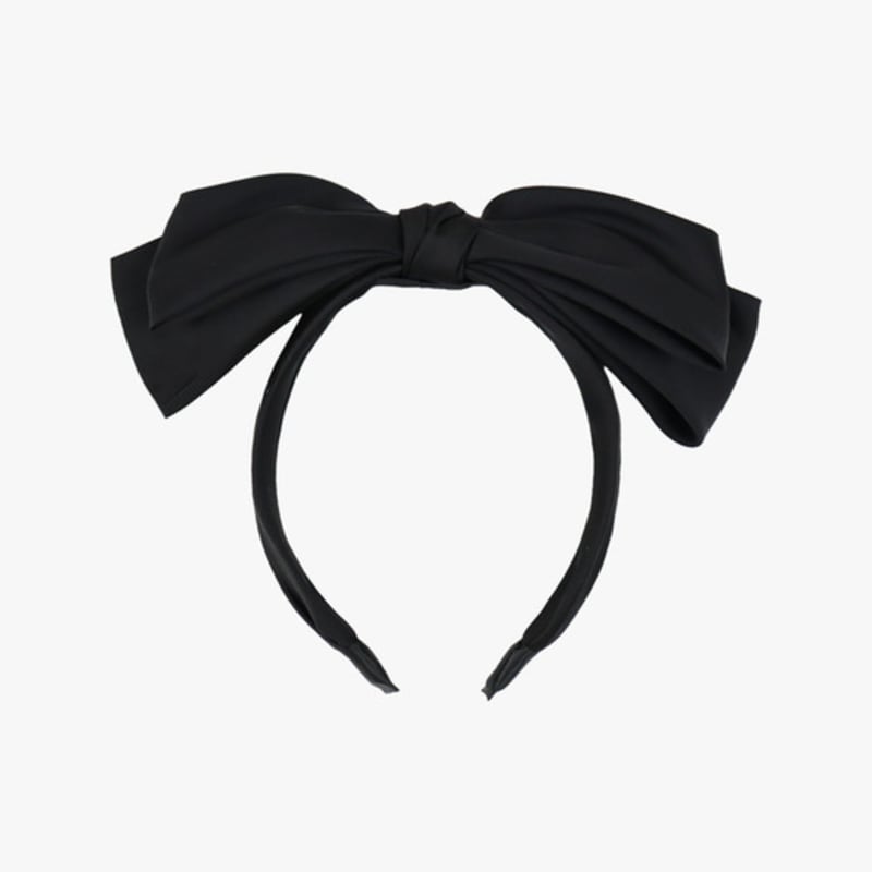 PINK PINEAPPLE TIERED RIBBON HAIR BAND_BLACK