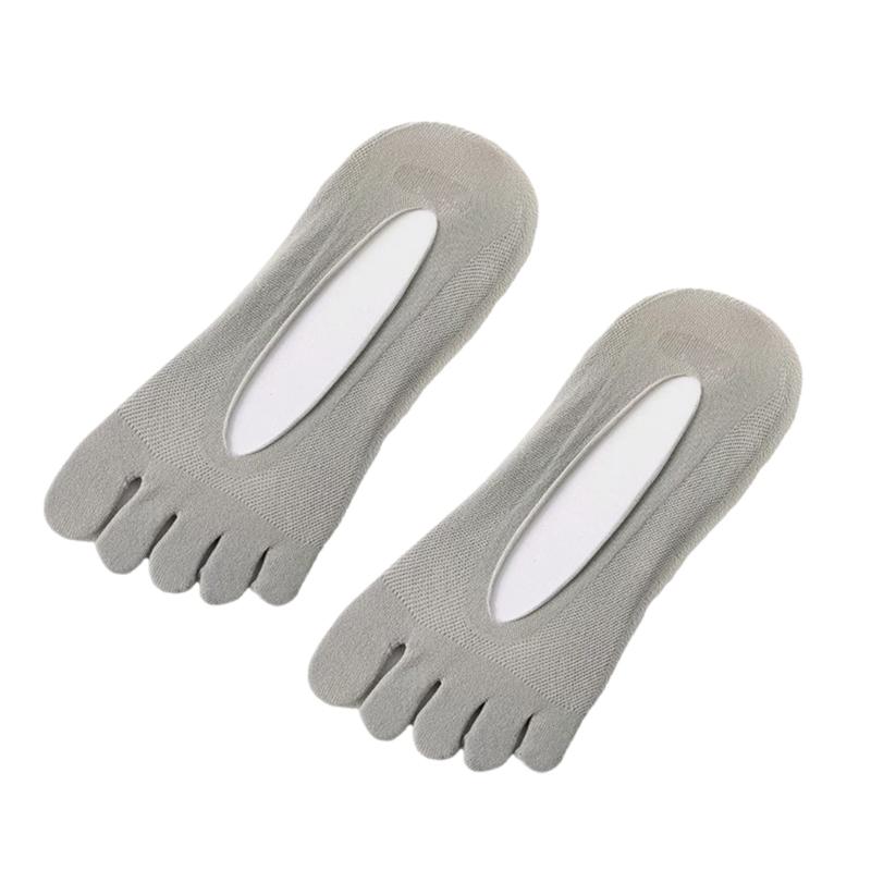 Women's No Show Toe Socks Invisible Low Cut Liner Socks with Toes Separated for Athletic Running Five Finger Socks