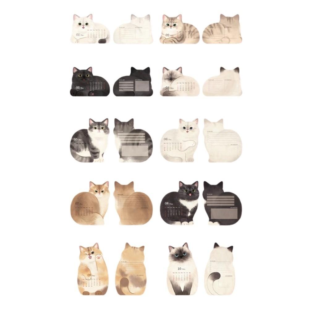 Schedule Kitty Calendar Time Planner Dog Cat Desktop Decoration Office School Supplies