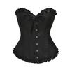 Corsetti e Bustier da Donna Top Moda Sexy Corselet Raso Overbust Broccato Vintage Taglie Forti