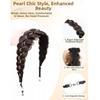 Pearl Adjustable Fishtail Braid Headband Easy Wig Headband  Suitable for Daily and Casual Wear