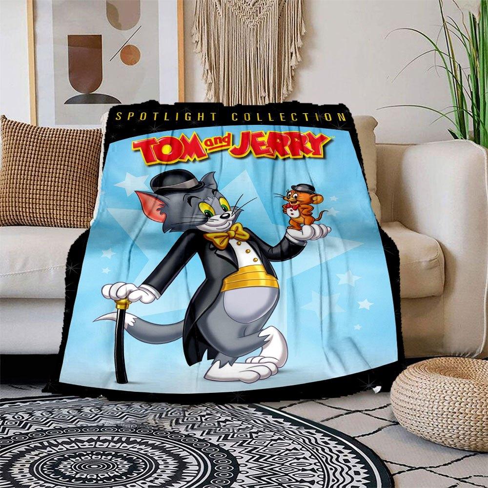 

Tom and Jerry Spotlight Collection DVD Box SetBlanket Flannel Throw Blanket for Sofa, Bed, Travel, Camping, Office 100x150cm