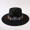 Beliebter europäischer und amerikanischer Stil Wildleder-Zylinderhut mit breiter Krempe, klassischer Mode-Western-Cowboyhut für Herren und Damen