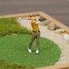 1:64 Golf-Miniaturen Mikrolandschaft Dekoration Golferfiguren Lebendige Posen Spieler