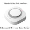 Wireless 433MHz Independent Smoke Detector with Buzzer Alarm