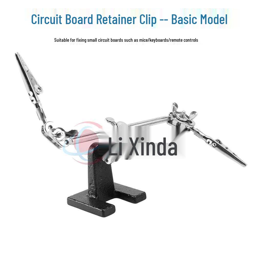 Compact Circuit Repair Kit: Circuit Board Holder & Soldering Stand with Clips, Magnifying Glass for Mouse, Keyboard, Phone Repair