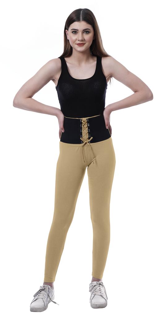 Moomaya Womens High Waisted Yoga Pants Corset Style Trendy Leggings