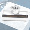 63mm 2,5 Zoll Turbo-Adapter Aluminiumlegierung BOV Blow Off Ventil Adapter Silber Einlassadapter Flanschrohr für GD-RS FV RZ