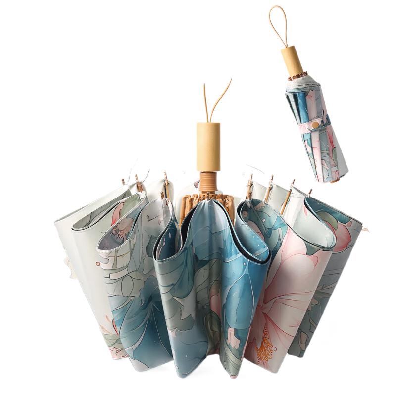 

Beneunder 24-Rib UV Protection Sun and Rain Umbrella