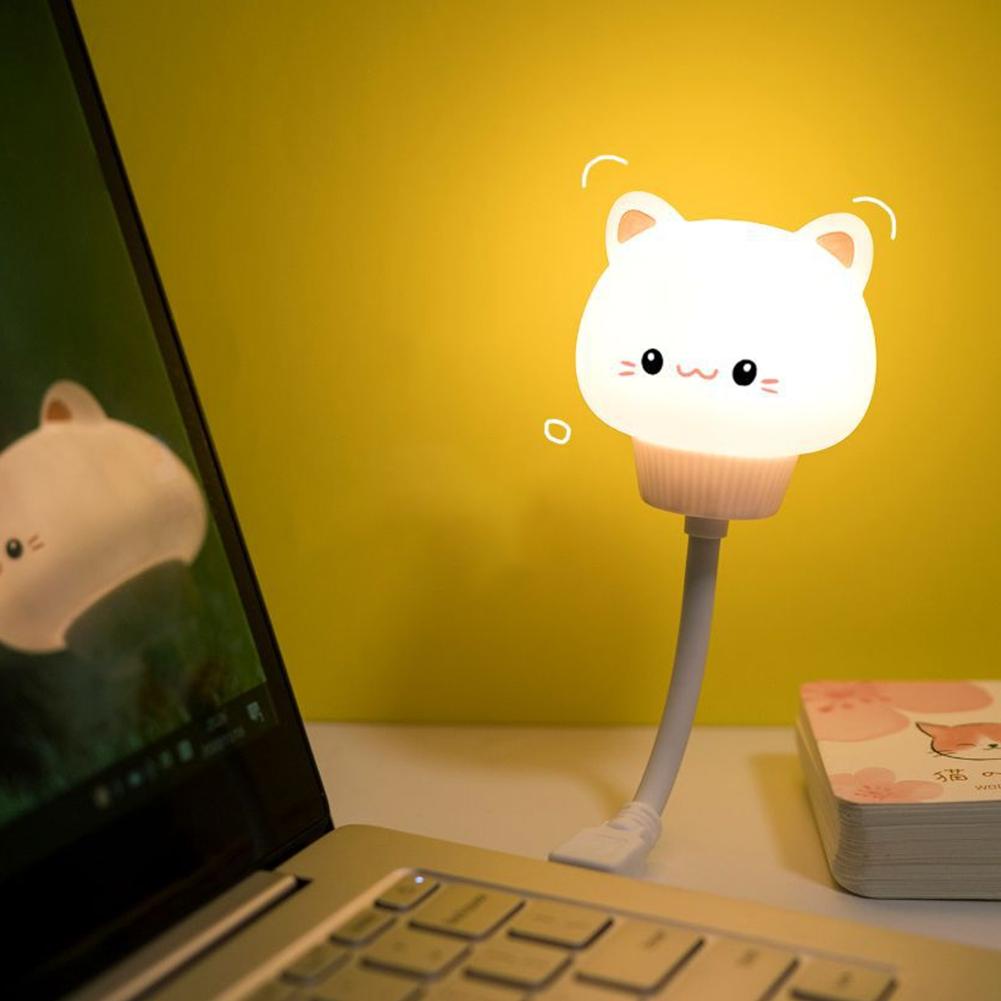 LED Chlidren USB Night Light Cute Cartoon Night Lamp Bear Rabbit Cat Duck for Baby Kid Bedroom Decor Bedside Lamp Christmas Gift