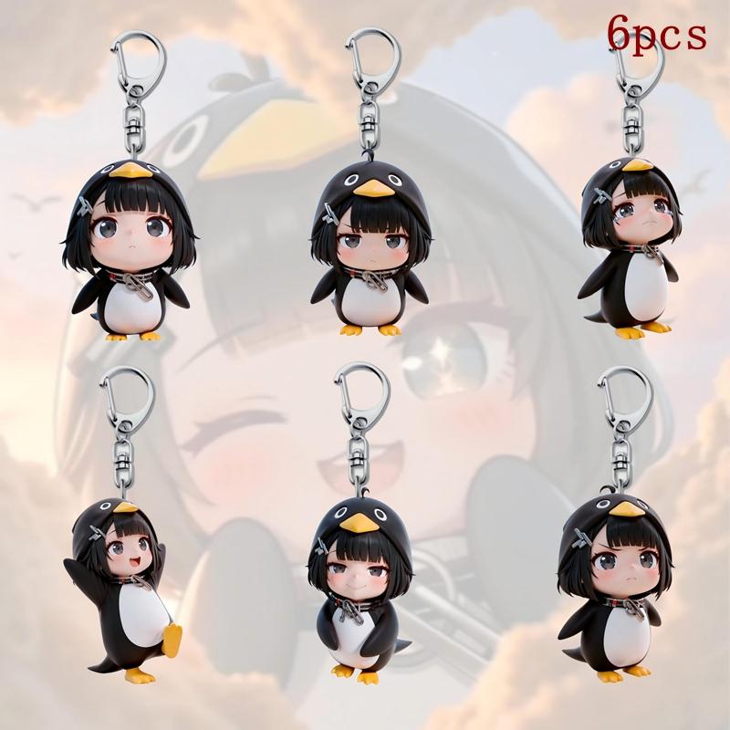 Gugaga Pinguïn Goo Goo Gaga Pinguïn Sleutelhanger Kawaii Pinguïn Cadeaus Hanger Sleutelhanger Anime Sleutelhanger Sleutelhoes Cadeaus Anime Cadeaus white