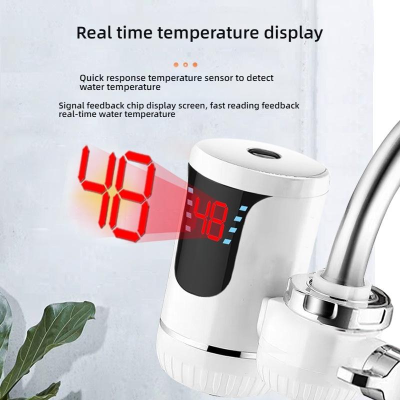 Kitchen Electric Water Heater Faucet Instant Heating Kitchen Tap Tankless Instantaneous Faucet Easy To Install