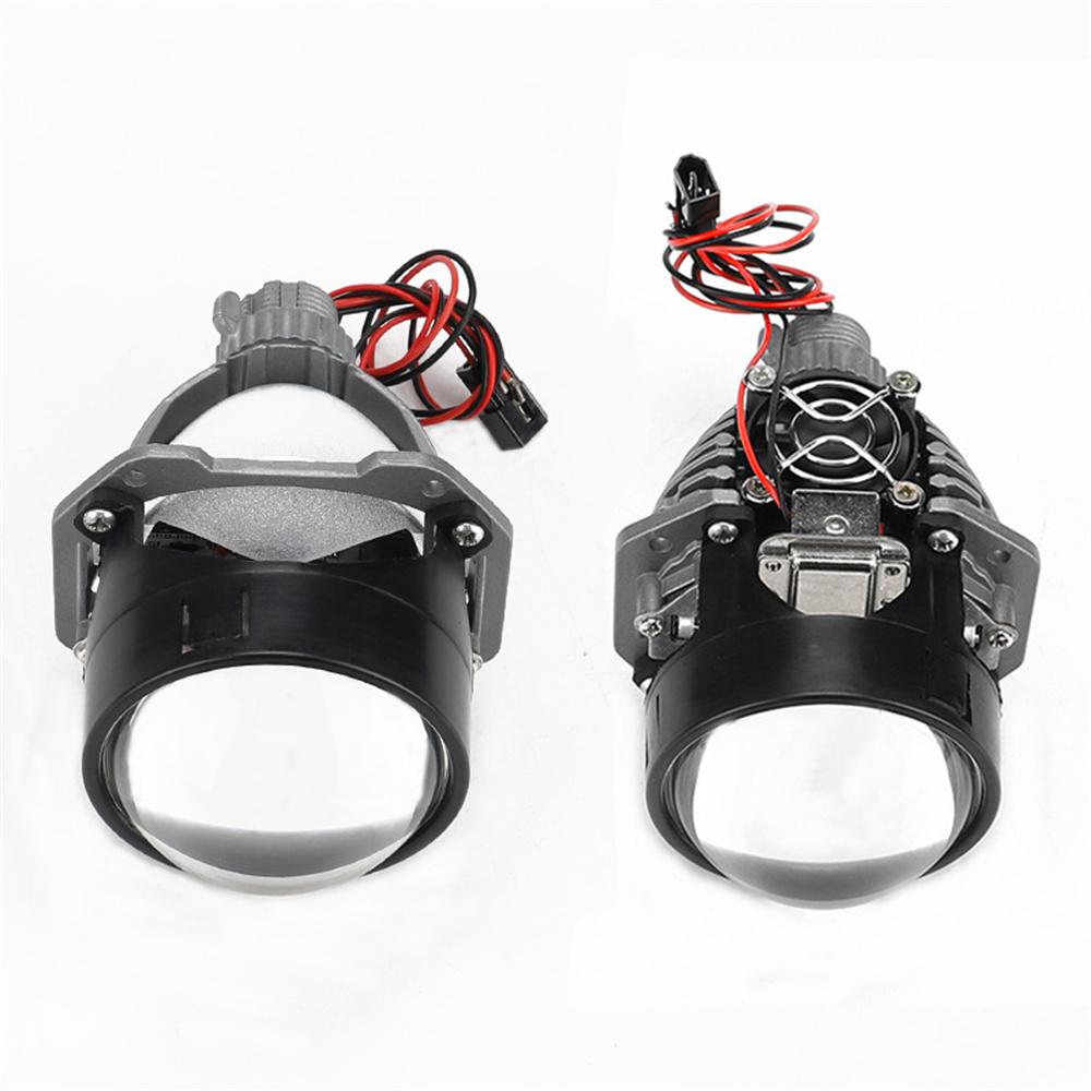 Lentilă Proiector Bi LED de 2,5 Inch Lumină LED Pentru Becuri Far Auto H4 H7 9005 9006 Lumină Fază Lungă/Scurtă Doar RHD