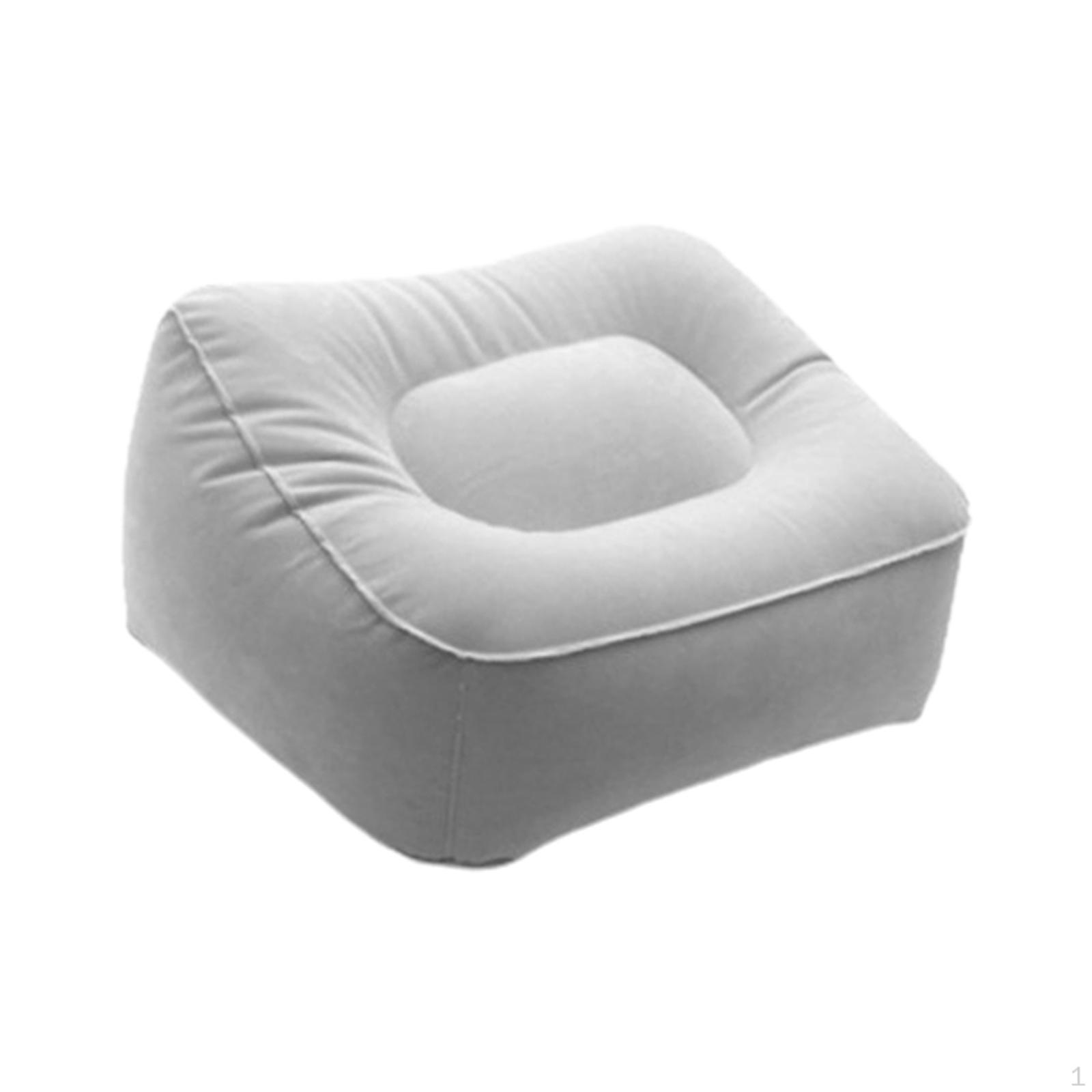 Подставка для ног на стол ПВХ Складная Флокированная Ножки Нога Расслабляющий Инструмент Подушка-подставка для ног для поезда GREY 799₽