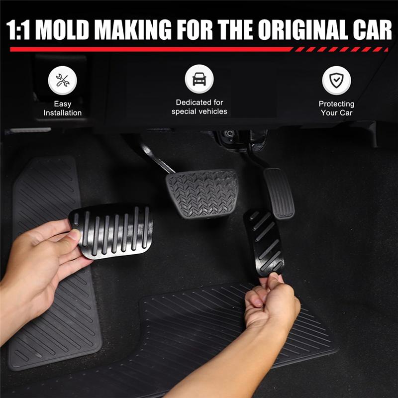 Car Brake Pedal Gas Accelerator Pedal Cover For Toyota Land Cruiser 250 Prado LC250 2025 Accessories Stainless Steel-A99D