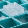 uxcell Silicone Square Ice Cube Tray with Lid, Ice Cube Mold for Freezer, Coffee Bartender Accessories, Light Blue, 24 Grids, 4 Pieces