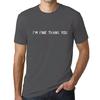 Ultrabasic Homme T-shirt Graphique I M Fine Thank You